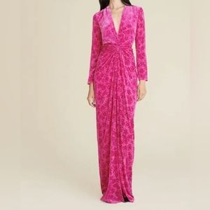 NWT Veronica Beard Ruthi Dress Magenta 10